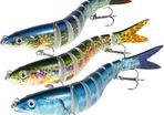 Crankbaits Set Fishing VIB Lures Kit Minnow Crankbaits Topwater Floating Lures Life-Like Swimming Swimbait for Trout Bass Perch Pike with Tackle Box 3pcs/Pack