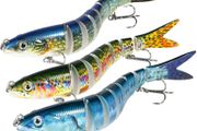 Crankbaits Set Fishing VIB Lures Kit Minnow Crankbaits Topwater Floating Lures Life-Like Swimming Swimbait for Trout Bass Perch Pike with Tackle Box 3pcs/Pack