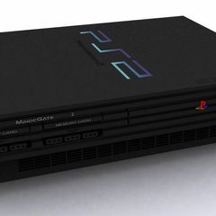 PlayStation 2 with games
