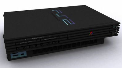 PlayStation 2 with games