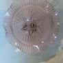 Art Deco Peach frosted Cake Plate Image 2