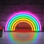 Rainbow LED Neon Light Sign Bedroom Wall Light Lamp Home Nursery Room (FREE POSTAGE) Image 2