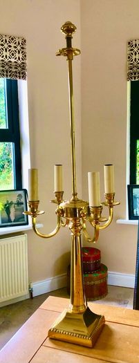 Brass table lamp