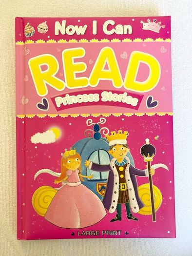 Now I Can Read - Princess Stories Book, Large Print, Ages 3 Years +