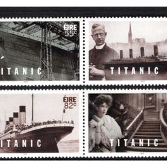 2012 Ireland Centenary of the Sinking of The RMS Titanic Commemorative Stamps Mint Never Hinged (MNH)