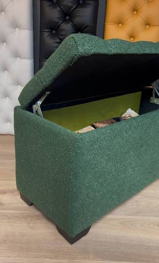 Elegance Boucle Ottoman with Storage 100x40cm