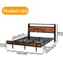 Floating Bed Frame King Size with Charging Station and LED Lights Image 2