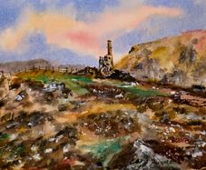 ahilles copper mine watercolour