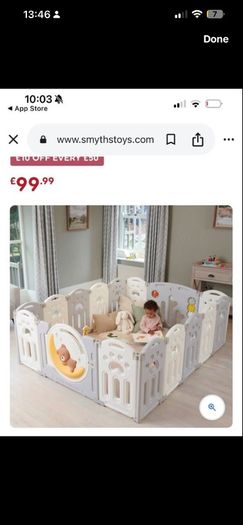 Bezou Sleepy bear  play pen