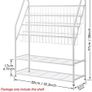 5 Tier Children's Book Organizer, Kids Book and Toys Storage Image 2