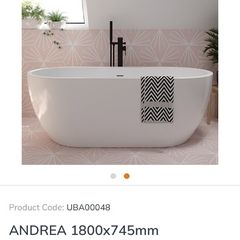 Brand New Sonas Andrea Freestanding Bath