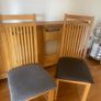 ALL 4 Oak Kitchen Chairs Image 2