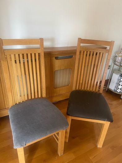 ALL 4 Oak Kitchen Chairs