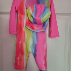 Baby UV Swimsuit & Sunhat 12-18mths