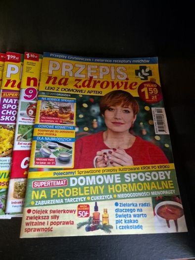 Przepis na Zdrowie 30 Magazines for Healthy Homemade Medication and Food in Polish