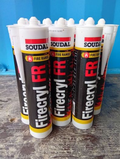 Brand New SOULDAL FIRECRYL FR fire-resistant Acrylic Sealant 28pcs
