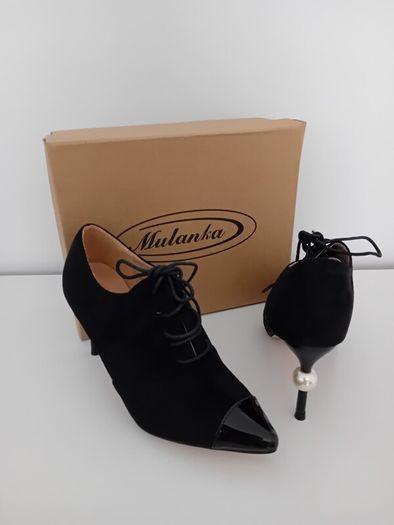 MULANKA Pearl Detail Shoe Boots (BNIB)