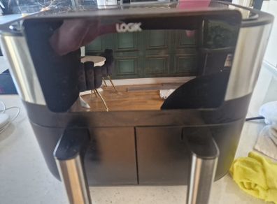 UK LOGIK Air Fryer - Black & Silver