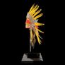 Large handmade Indian headdress on custom stand Image 5