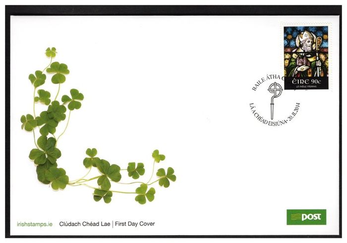 2014 Ireland St Patricks Day Commemorative Stamp An Post First Day Cover (FDC)