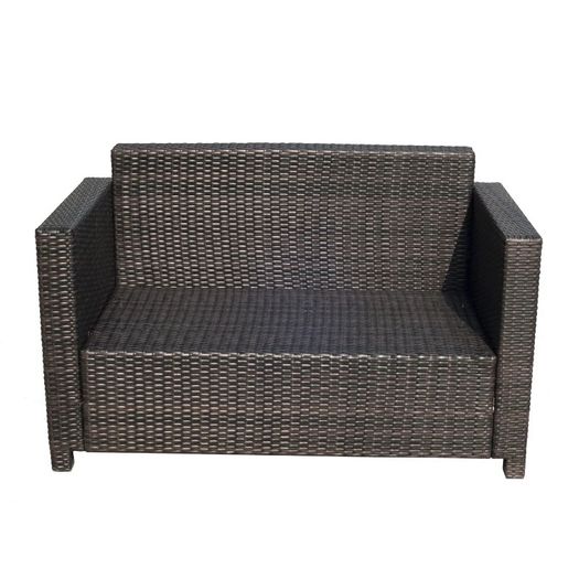 Wicker 2 Seater Rattan Sofa Outdoor Garden Wicker Weave Furniture Patio 2-Seater Double Couch Loveseat (FREE SHIPPING)