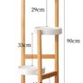 BRAND NEW Solid Wood Bedroom Garden Flower Pot Rack Indoor Balcony Living Room Floor Type Plant Shelf Hotel Lobby Cafe Plant Stands Image 2
