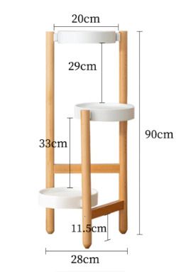 BRAND NEW Solid Wood Bedroom Garden Flower Pot Rack Indoor Balcony Living Room Floor Type Plant Shelf Hotel Lobby Cafe Plant Stands