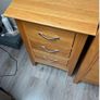 Bed side solid oak drawers Image 4