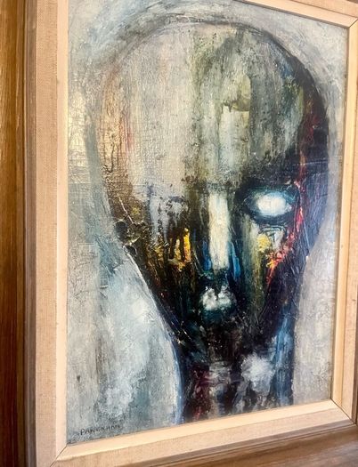 1964 Mid century modernist oil on board by Irish artist Jack Pakenham RUA