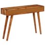Console Table Solid Acacia Wood with Carved Drawers 118x30x80cm Image 3