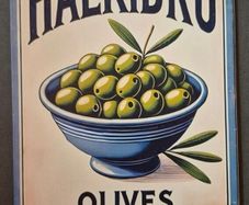 Vintage Style  Metal Sign. Russian nuclear hazard sign.