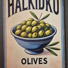 Vintage Style  Metal Sign. Russian nuclear hazard sign.