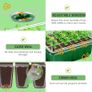 NEW SALE | Seed Trays, 10 Pack 120 Cells Propagator with Heightened Lids, Growing Thicken Seedling Starter Image 4