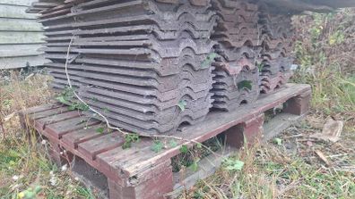 Roof tiles on pallet