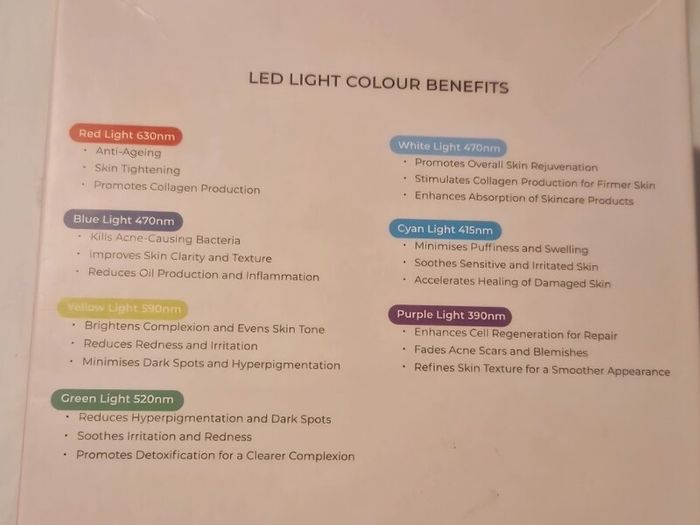 LED regen mask