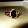 Vintage 9ct Gold Sapphire and Diamond Ring Image 5