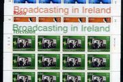 2001 Ireland Broadcasting in Ireland (celebrating television &amp; radio) Commemorative Stamps Sheetlet Plate 1A1A1A1A Mint Never Hinged (MNH)
