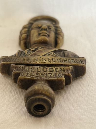 Vintage brass handle - Bonnie Prince Charlie Culloden 1745-1746