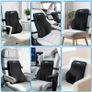 Lumbar Support Cushion, Memory Foam Back Support Cushion Lumbar Support for Office Chair, Car Seat, Recliner, with Extension Strap and Mesh Cover Image 6