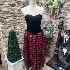vintage 80s strapless prom dress