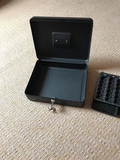 Large Cash Box with Key