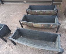 whiskey barrel planters
