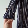 Navy & White ladies shirt Image 3
