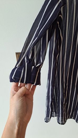 Navy & White ladies shirt