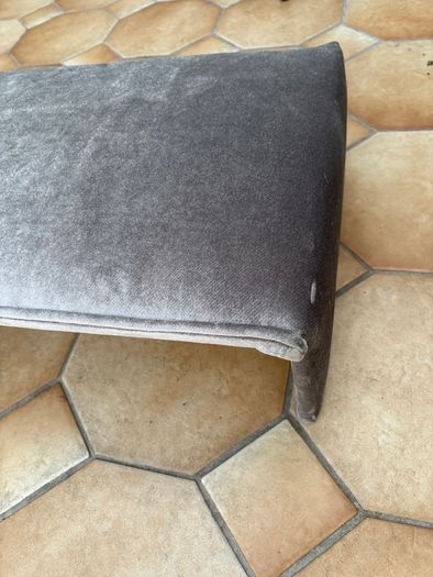 Curtain Pelmet Large | Grey Velvet
