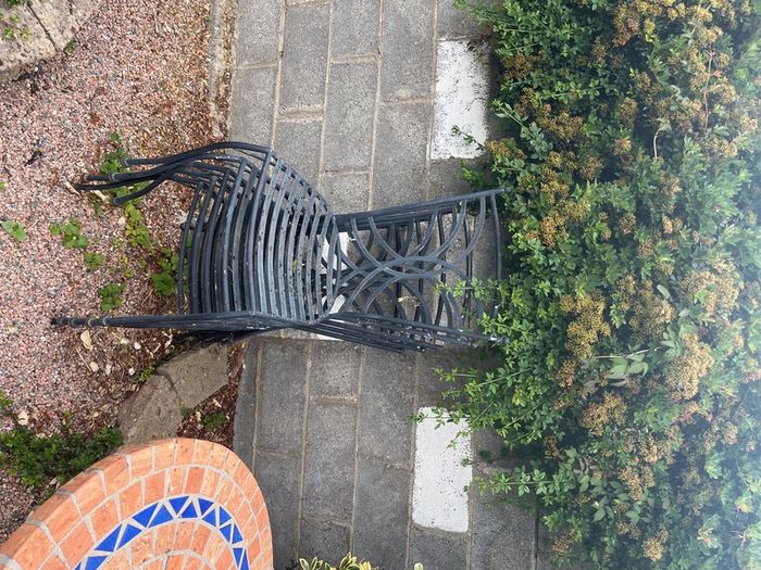 Patio table and 5 chairs