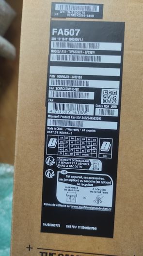 Asus Tuf Gaming A15 Fa507nvr Rtx 4060 140w / Ryzen 7 7435hs / 16gb Ddr5 / 1tb Ssd / 144hz / Warranty Until 07.2027
