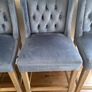 3 Velvet High Stools - Excellent Condition Image 4