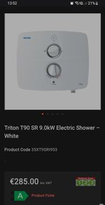 Triton T90 sr  shower unit