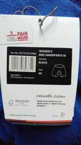 Vaude Women Innershort padded undershorts cycling shorts On3n3ss